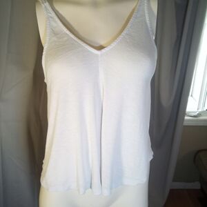 Free People White V-Neck Camisole